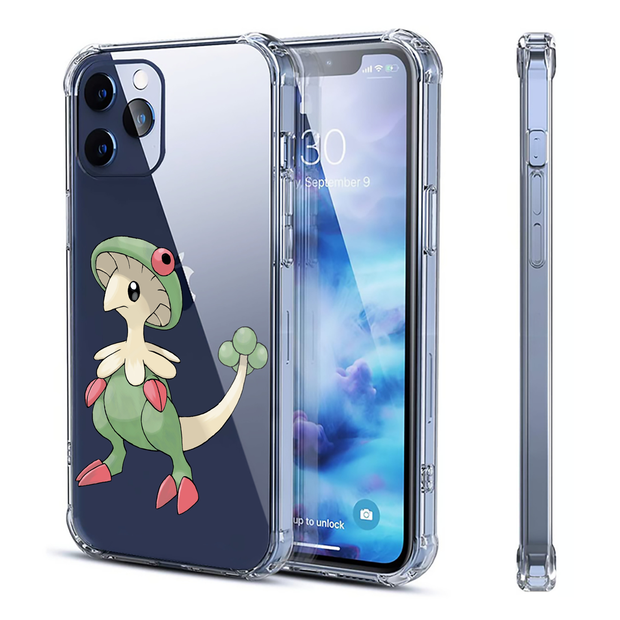 （画像用） ポケットモンスター Pokémon 【iPhone 12シリーズ対応】透明スマホケース（クリアソフトケース）